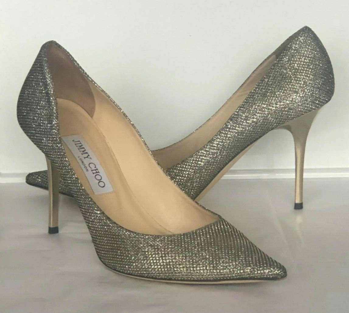 JIMMY CHOO Romy 100 Lamé Glitter Pumps Shoes 39 / 8.5 - 9 | eBay JIMMY CHOO Romy 100 Lamé Glitter Pumps Shoes 39 / 8.5 - 9 | eBay