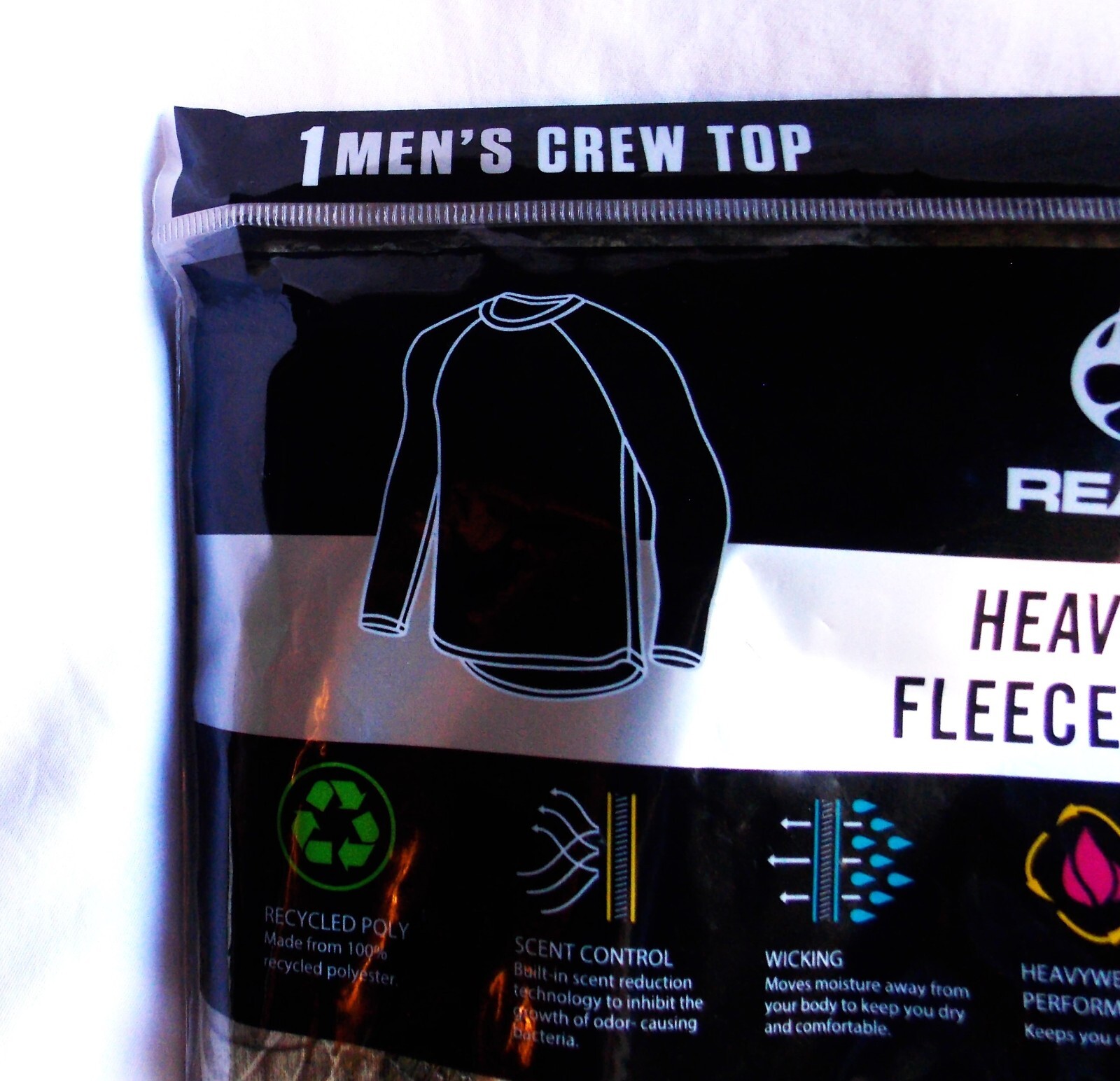 Realtree Men's Heavyweight Fleece Thermal Crew Top Size Large eBay