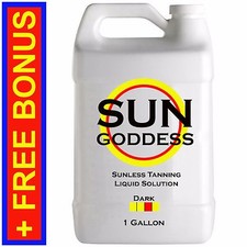 SUN GODDESS - DARK - 1 GALLON - Spray Tan Solution Sunless Tanning Self Tanner