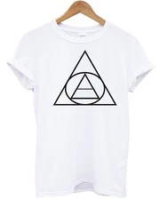 Circle Triangle T Shirt Top Tee Summer Apparel Man Women Shop Indie Hipster Sun