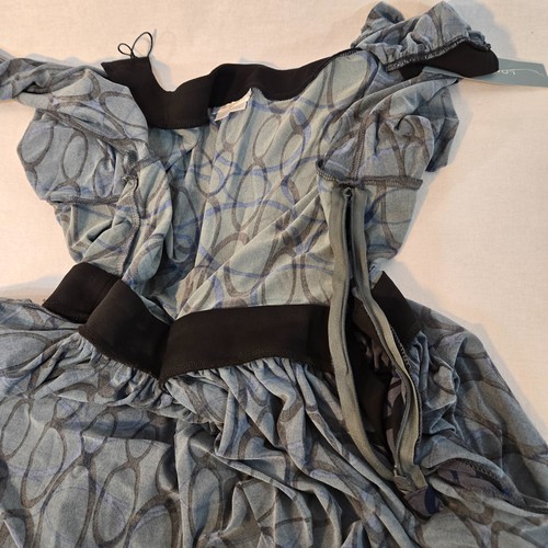 Vintage LONDON TIMES Whimsigoth Y2K Graphite/Blue Babydoll Dress Size 14 NEW! - Picture 17 of 24