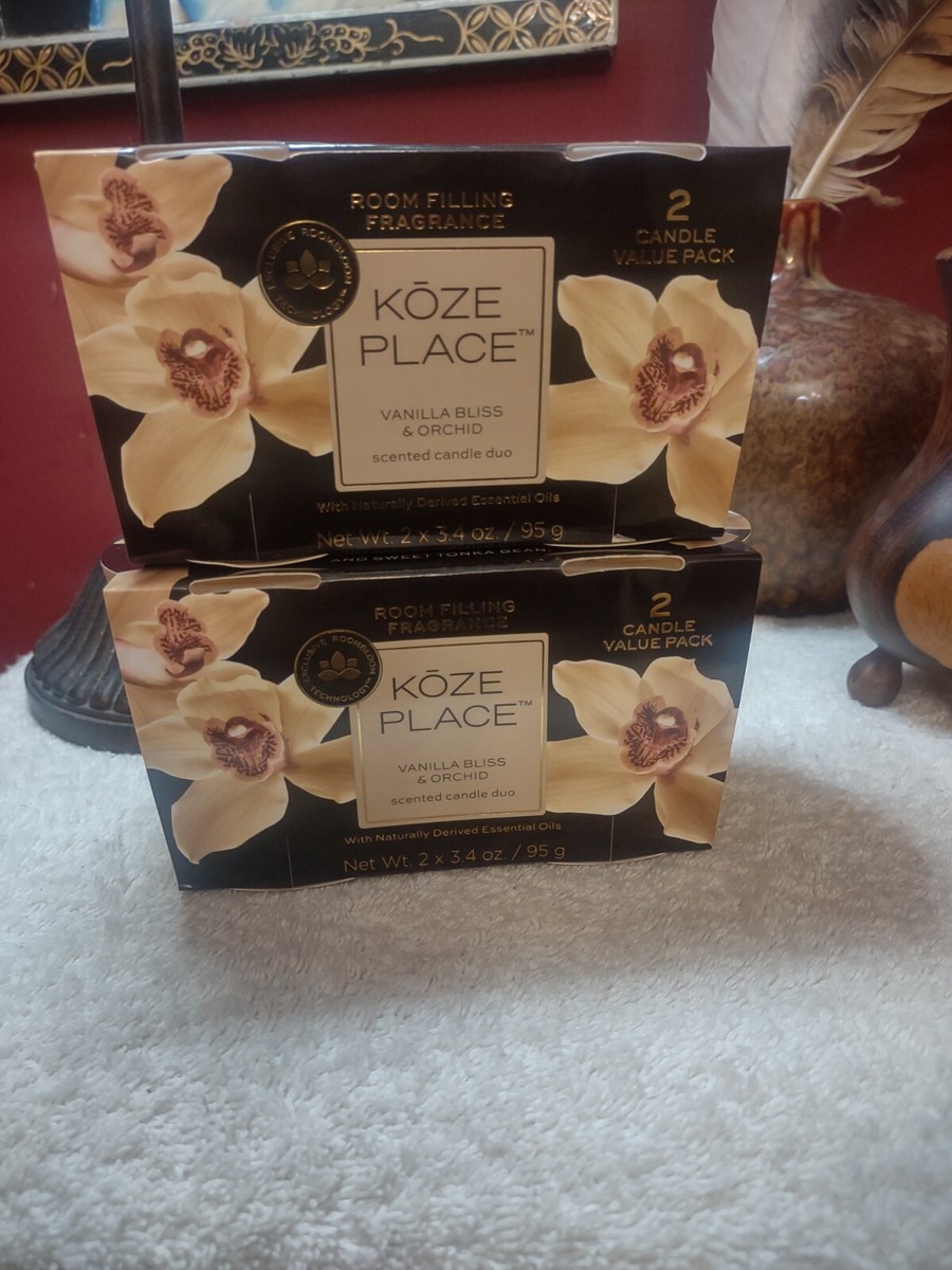 2- 2Pac Koze Place Vanilla Bliss And Orchidsented Candles