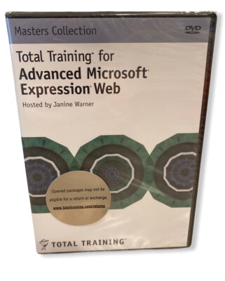 Advanced Microsoft Expression Web Total Training (DVD) Brand new sealed￼