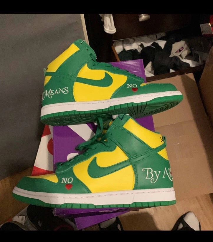 Nike Sb Dunk High Og Qs Supreme jaune zeste vert classique DN3741 700 hommes 11