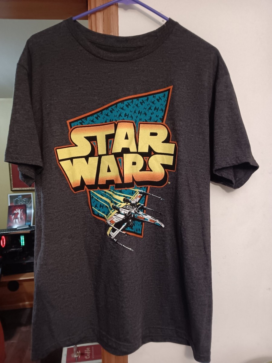 S-Style ネイビー Tシャツ 11 VINTAGE STYLE STAR WARS X-WING FIGHTER T-Shirt LARGE NEW W/ TAG | eBay
