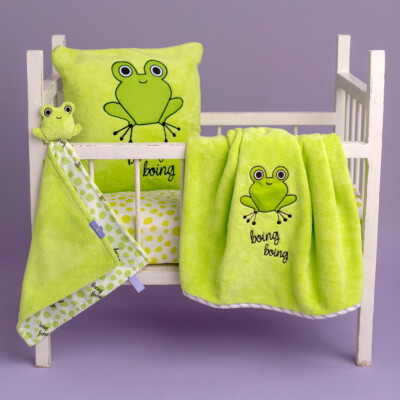 Milk&Moo Sangaloz Baby Blanket Set, 100% Polyester Rachel, 3 Piece Set