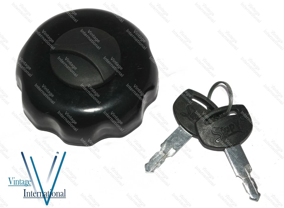 Lockable Fuel Tank Cap+Keys For Ford Tractor 2600 3600 4600 5600 6600 7600 - Image 2 of 4