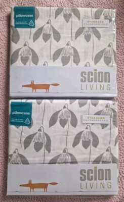  SCION Living Schneeglöckchen Hausfrau Kissenbezug Paar Pergament ×2 Packungen
