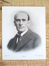 EUGENE FIELD.VTG 12"x10" PERRY ENGRAVING PRINT.EX-LIB STICKER IN BACK*PPB