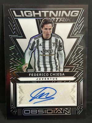 2022-23 Panini Obsidian Soccer Lightning Strike Auto