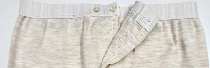 MUTANDA UOMO PESANTE MISTO LANA 80% MUTANDE GAMBA LUNGA APERTA 2 BOTTONI ITALY - Immagine 2 di 3