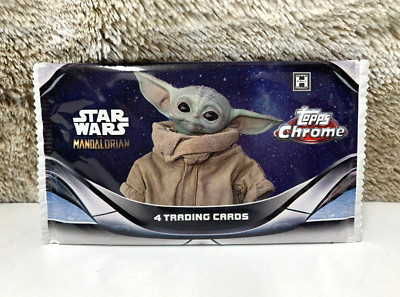2022 Topps Chrome Star Wars Mandalorian - (1) Sealed Booster Pack - US Seller!!