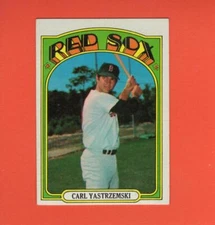 1972 Topps #37 Carl Yastrzemski EX Excellent Boston Red Sox #33601