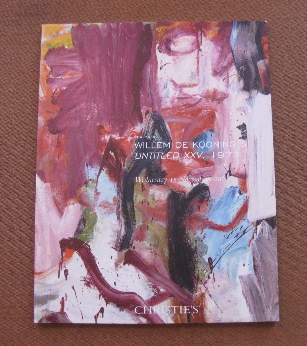 WILLEM DE KOONING - UNTITLED XXV, 1977 - Christie's auction