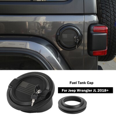 Locking Fuel Tank Cover Gas Lid Filler Cap Door For 2018-20 Jeep Wrangler JL JT Locking Fuel Tank Cover Gas Lid Filler Cap Door For 2018-20 Jeep Wrangler JL JT