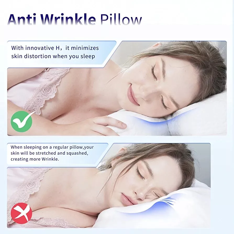 HooLaxify Anti Wrinkle Pillow Beauty Pillow Pillow for Stomach