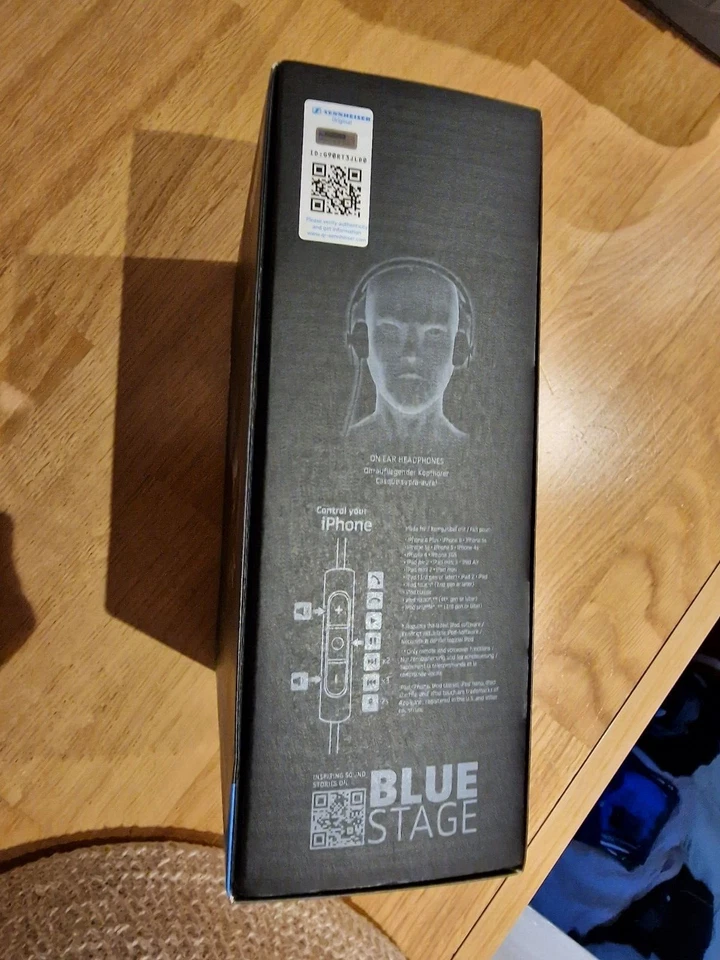 SENNHEISER Momentum 2.0 M2 Headphone Headset + Mic (Apple iPhone/iPad) BLACK NEW - Image 4 of 4