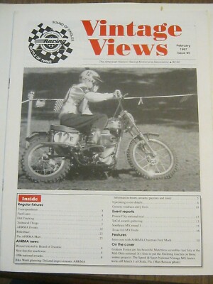 February 1997, Issue 95 Vintage Views, AHRMA Magazine (BD-92)