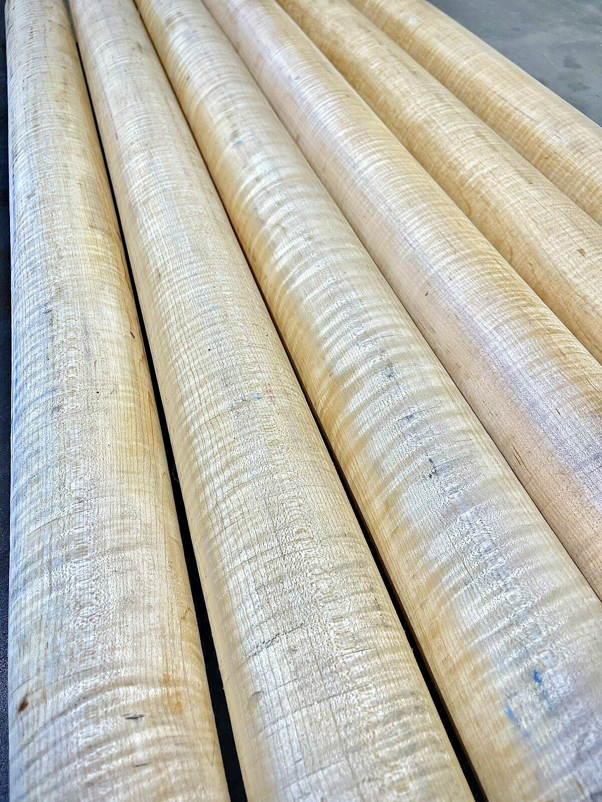 3"x36" *EXTREME* CURLY Tiger Hard MAPLE Dowel *Vacuum Kiln Dried* Turning Wood