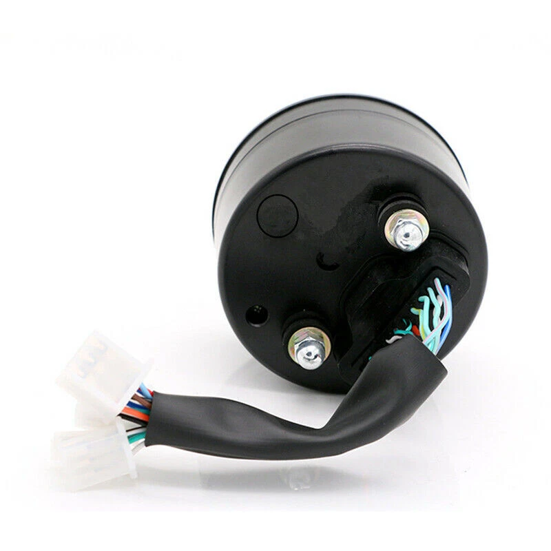 LCD Digital Universal Moto Odómetro Velocímetro Tacómetro Calibre 12000RPM Foto 2 de 4