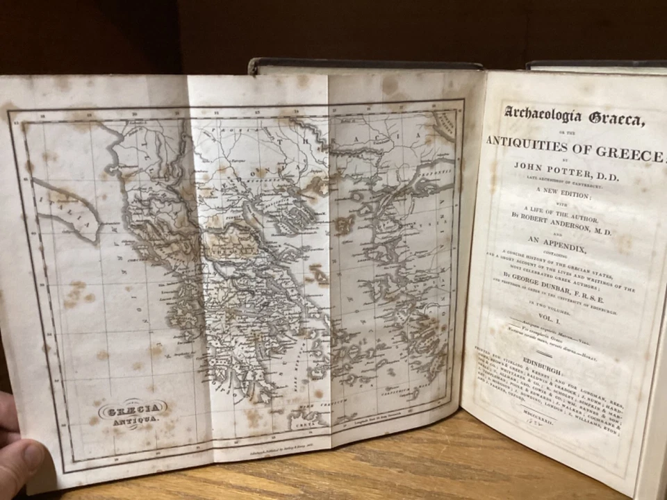 1832 Archaeologia Graeca / Antiquities Of Greece - John Potter - G. F. HOAR COPY - Image 4 of 4