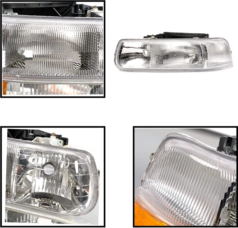 For 1999-2002 Chevy Silverado 1500 Headlights + Tail lights Assembly OE Style Foto 3 de 4
