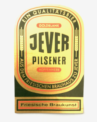 Altes Bieretikett-Beerlabel , Brauerei JEVER Pilsener , Jever/Niedersachsen#703#