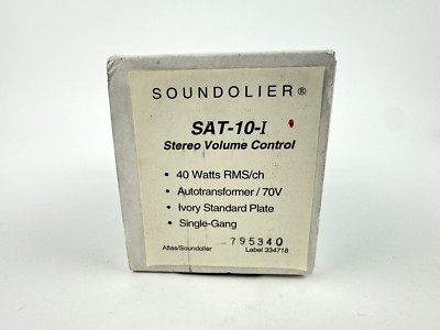 Atlas Soundolier SAT-10-I Stereo Volume Control