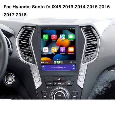 9.7'' Android 15 Car Radio Stereo CarPlay GPS For Hyundai Santa Fe IX45 2013-2018