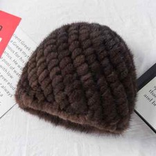 Real Mink fur hat women genuine fur Choose colour
