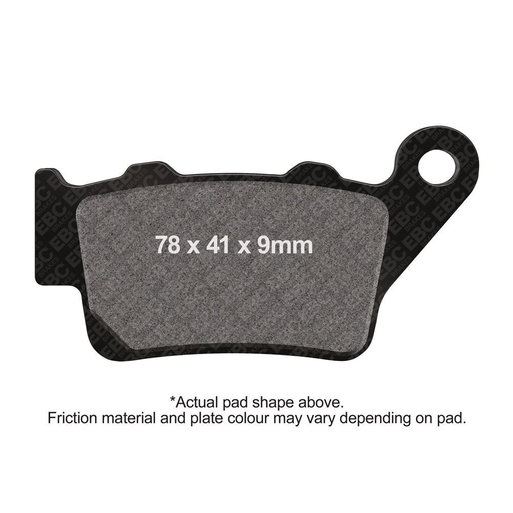 EBC R Brake Pads Rear Right Yamaha Tenere 700 Rally Edition XTZ690 2018 - 2023