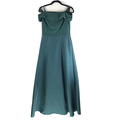 adrianna papell jersey taffeta dress Adrianna Papell Jersey Taffeta Dress Formal Sleeveless Green Size 6