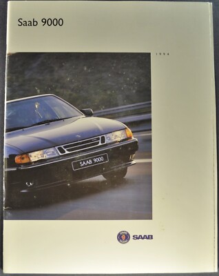 1994 Saab 9000 Sedan 38pg Catalog Brochure CS CSE CD Excellent Original 94
