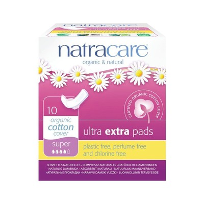 Natracare Ultra Extra Pads Super mit Flügeln 10er-7er Pack