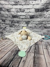 Modern Baby Giraffe Security Blanket Lovey Rattle Teether Baby Toy Cream Tan 12