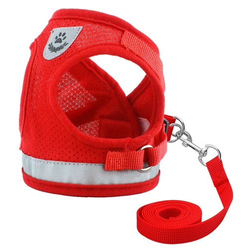 Kitten Cat Walking Harness Lead Leash Collar Adjustable Small Dog Vest for Pets - Picture 6 of 16