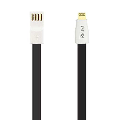 Reiko 7inch 8pin magnetic Charge + Sync USB cable – Retail Package -Black