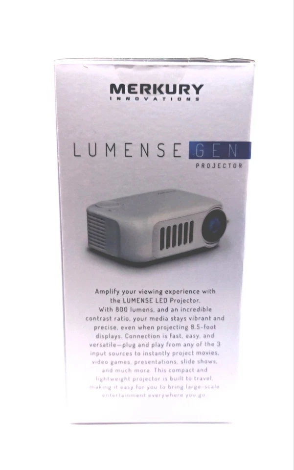 Merkury Innovations Lumense GEN Projector - 800 Lumens Displays Up To 100 Inchs - Image 4 of 4