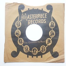 MASTERPIECE RECORDS 78RPM SLEEVE The Greatest In Music