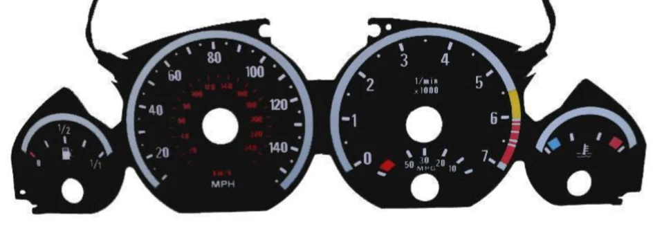 Комплект накладок на лицевую сторону датчика свечения для моделей BMW E46 3 серии 1992-2006 годов выпуска без M3 модели E92 M3 - Изображение 2 из 4