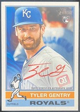 2025 Topps Heritage Real One Auto Tyler Gentry #ROA-TG Red Ink #58/76