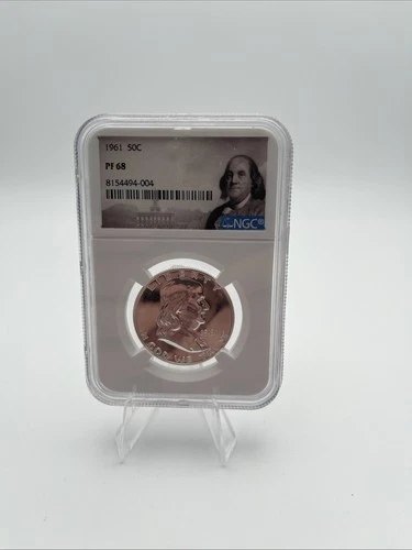 1961 Franklin Half Dollar Proof NGC PF 68 PR68 Gem Silver Coin 50C