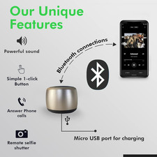 Best Mini Portable Bluetooth Speaker with HD Sound  Bass I Smallest Wireless...