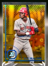 2022 Bowman Heritage Elly De La Cruz #BHPC-104 Chrome Gold Refractor 04/50 Reds