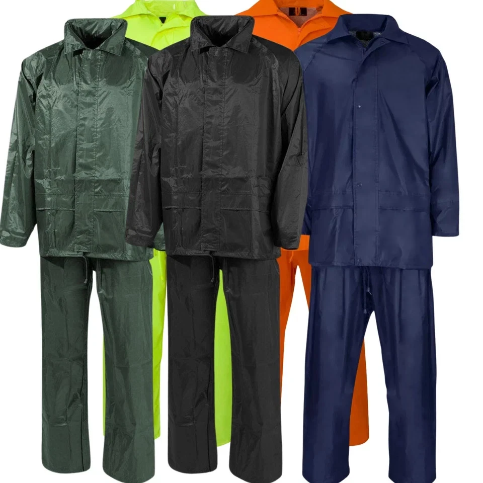 2Piece Unisex Waterproof Rain Suit Jacket&Trousers PVC Workwear Outdoor Rain Set
Opens in a new wind