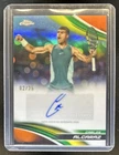 2025 Topps Chrome Carlos Alcaraz Auto II Orange Refractor #/25