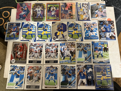 (50) Matthew Stafford Football Cards Inserts Parallels Lions Lot Collection A