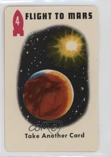 1969 Ed-U-Cards Space Race Card Game Deck 1 Brown Back Flight To Mars 4 0a2