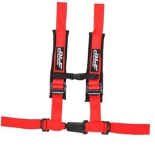 4 Point 2" Harness with 2-Inch Padding - EZ Adjusters, Removable Strap Red