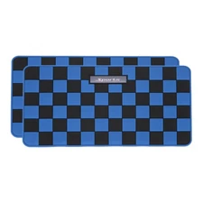 2Pcs Car Dashboard Anti-Slip Mat, 10.2" x 5.9" Phone Grip Pad, Black-Blue